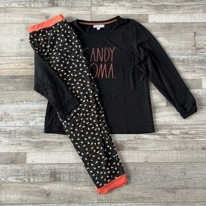 Rae Dunn Women’s ‘Candy Coma’ Pajama Set Size Medium